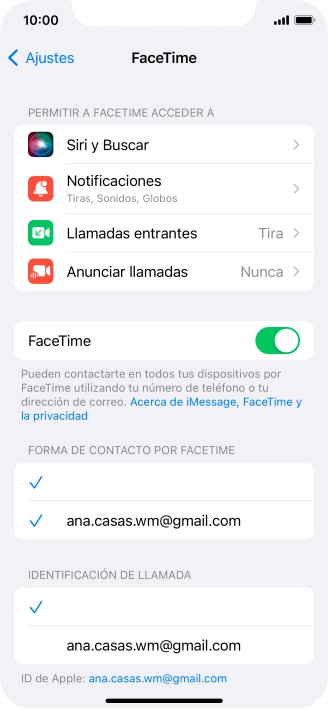 Pulsa el indicador junto a 