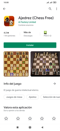 Pulsa Instalar y sigue las indicaciones de la pantalla para instalar la app.