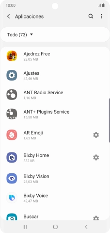 Pulsa la app deseada.