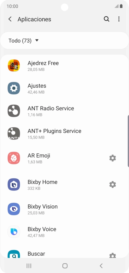 Pulsa la app deseada.