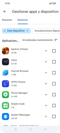 Pulsa la app deseada.