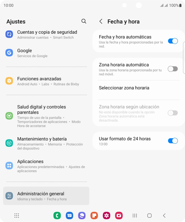 Pulsa el indicador junto a 