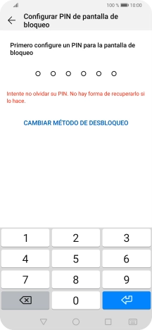 Pulsa CAMBIAR MÉTODO DE DESBLOQUEO.