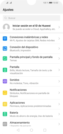 Pulsa Conexiones inalámbricas y redes.