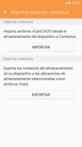Pulsa IMPORTAR.
