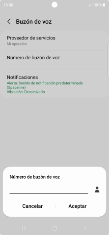 Introduce 22177 y pulsa Aceptar.