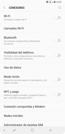 Pulsa Redes móviles.