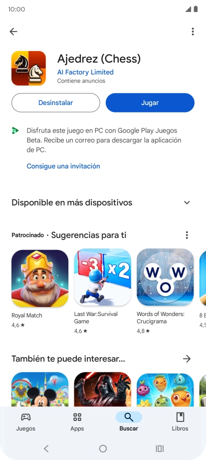 Pulsa la tecla de inicio para terminar y regresar a la pantalla de inicio.