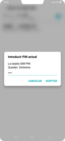 Introduce tu código PIN y pulsa ACEPTAR.