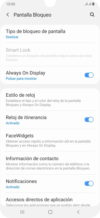 Pulsa Tipo de bloqueo de pantalla.