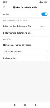 Pulsa Redes móviles.