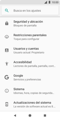 Pulsa Seguridad y ubicación.