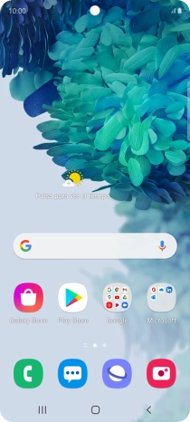 Desliza dos dedos hacia abajo desde la parte superior de la pantalla.
