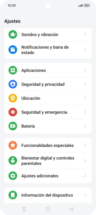 Pulsa Seguridad y privacidad.