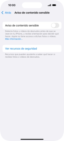 Pulsa el indicador junto a 