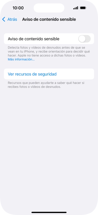 Pulsa el indicador junto a 