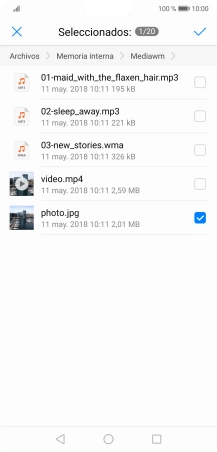 Pulsa el icono de aceptar. Pulsa el icono de aceptar.