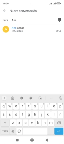 Pulsa el contacto deseado.