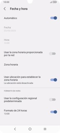Pulsa el indicador junto a 