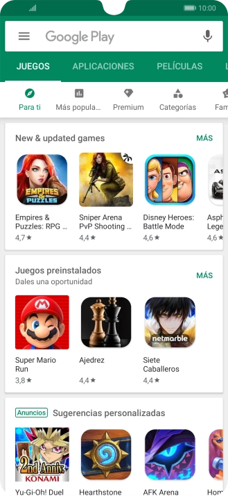 Pulsa el icono de menú. Pulsa el icono de menú.