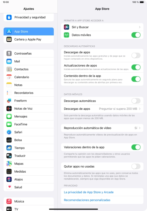 Pulsa el indicador junto a 