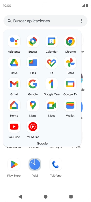 Pulsa Fotos y desplázate a la carpeta deseada.