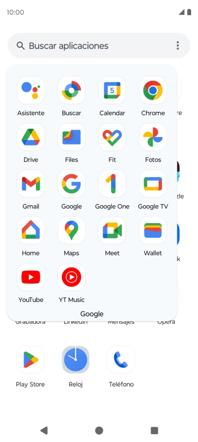 Pulsa Fotos y desplázate a la carpeta deseada.