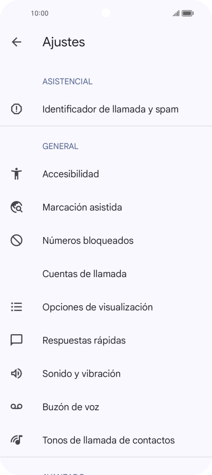 Pulsa Cuentas de llamada.