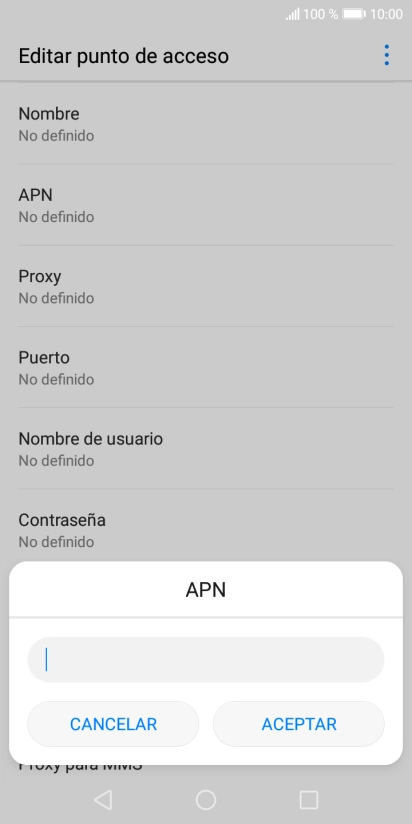 Introduce airtelwap.es y pulsa ACEPTAR.