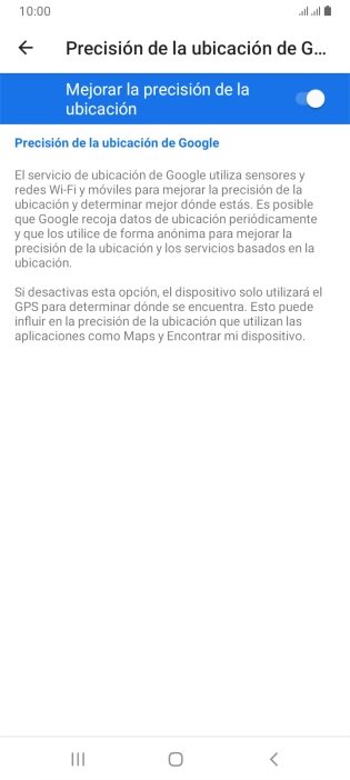 Pulsa el indicador junto a 