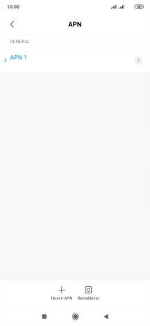 Pulsa Nuevo APN.