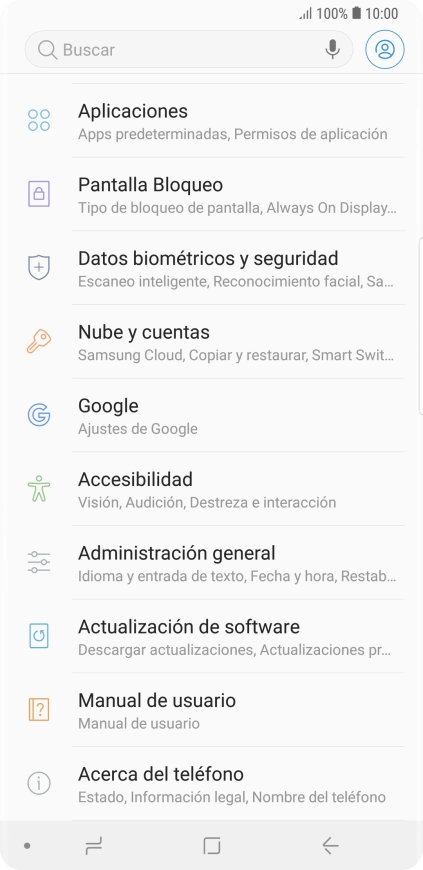 Pulsa Actualización de software.