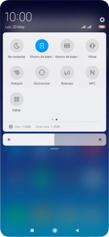 Pulsa la tecla de inicio para terminar y regresar a la pantalla de inicio.
