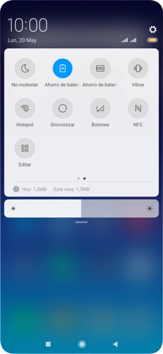 Pulsa la tecla de inicio para terminar y regresar a la pantalla de inicio.