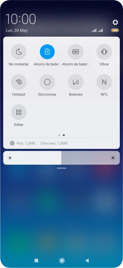 Pulsa la tecla de inicio para terminar y regresar a la pantalla de inicio.