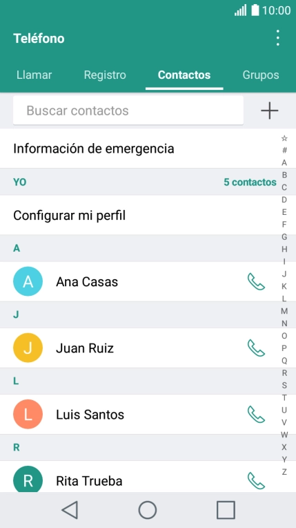 Pulsa el icono de menú.