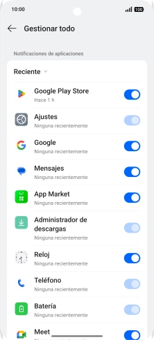 Pulsa la lista desplegable.