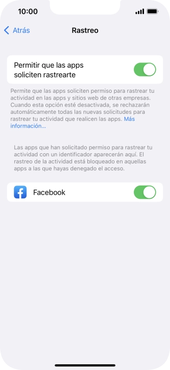 Pulsa el indicador junto a 