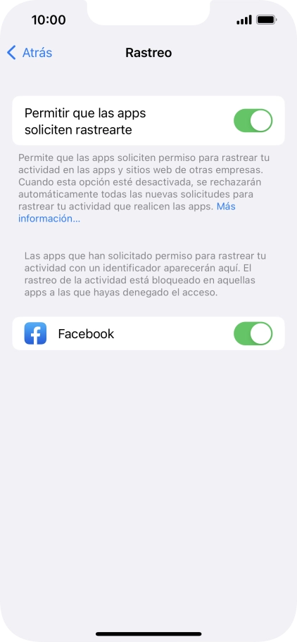 Pulsa el indicador junto a 