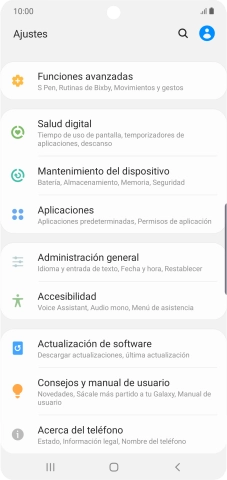 Pulsa Mantenimiento del dispositivo.