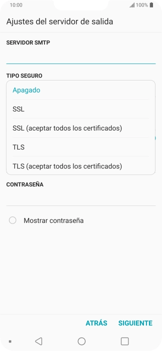 Pulsa Apagado para desactivar la función.