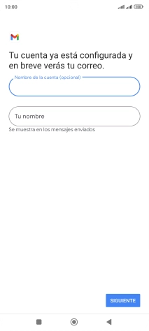 Pulsa Tu nombre e introduce el nombre del remitente.