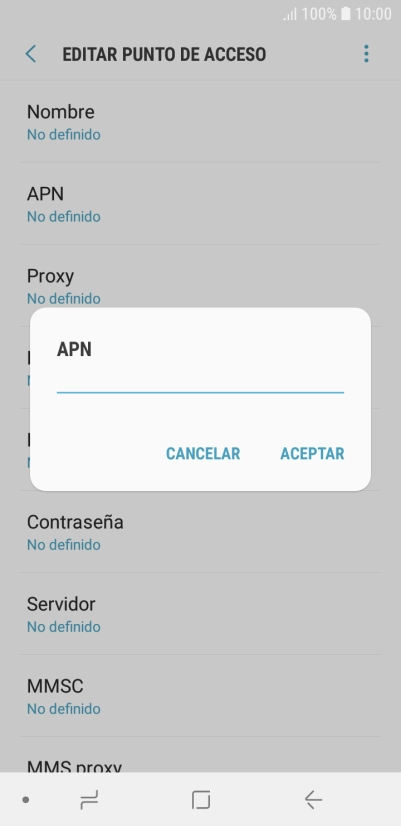 Introduce airtelwap.es y pulsa ACEPTAR.