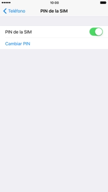 Pulsa el indicador para activar o desactivar la función.