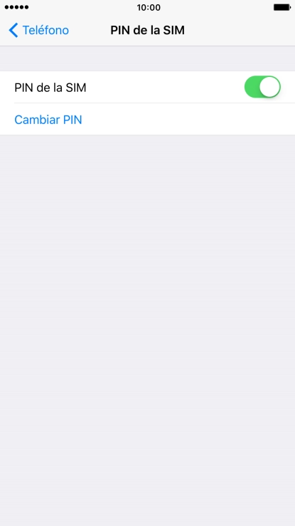 Pulsa el indicador para activar o desactivar la función.