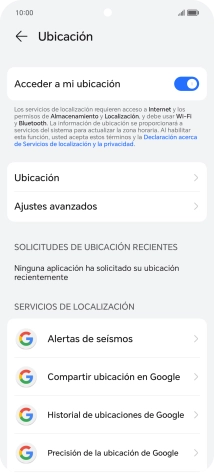 Pulsa Ubicación.
