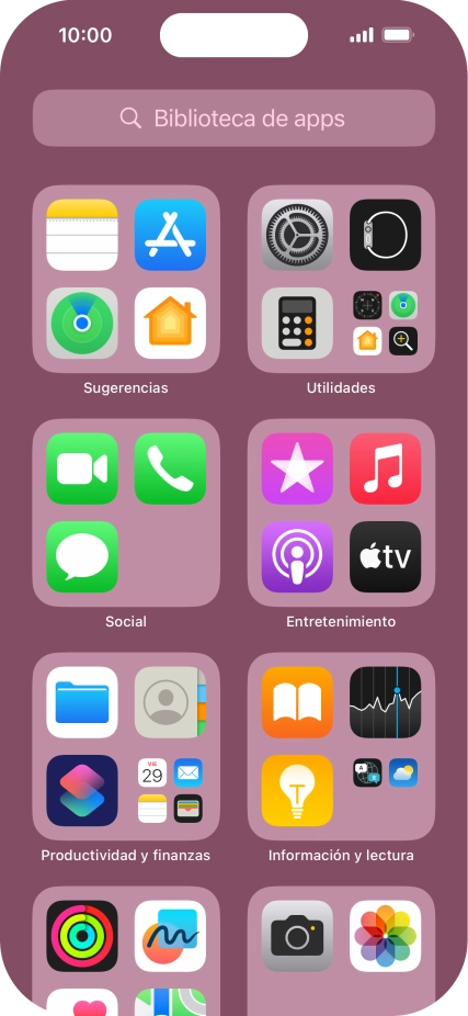 Pulsa la app deseada.
