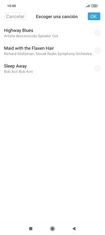 Pulsa los timbres de llamada deseados para escucharlos.