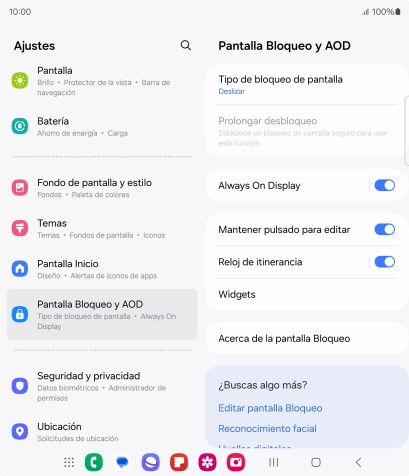 Pulsa Tipo de bloqueo de pantalla.