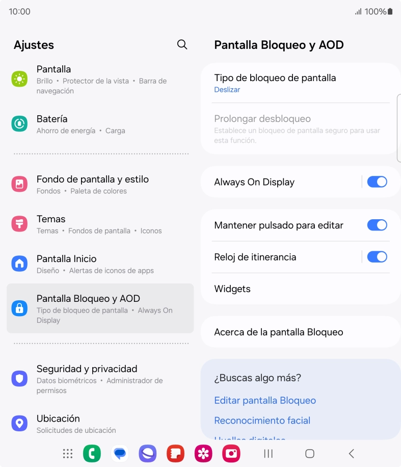 Pulsa Tipo de bloqueo de pantalla.